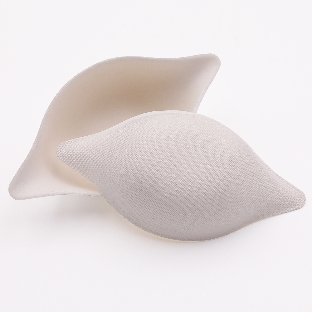 Biodegradable sugarcane Lemon Shape mini tableware fruit dish disposable bagasse paper dish salad sauces tray