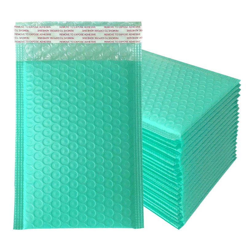 Green Bubble Mailers Poly Mailers For Jewelry Tear Resistant For Safe Shipping Packaging