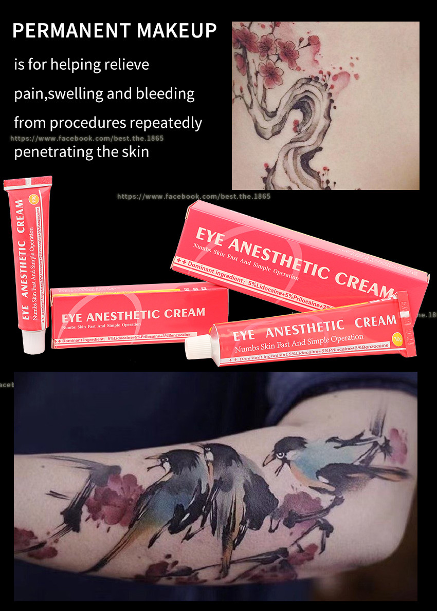 Highly Effective Eye Anesthetic Numbing Cream 10g 30g Piercing Numb Cream Pink White Color