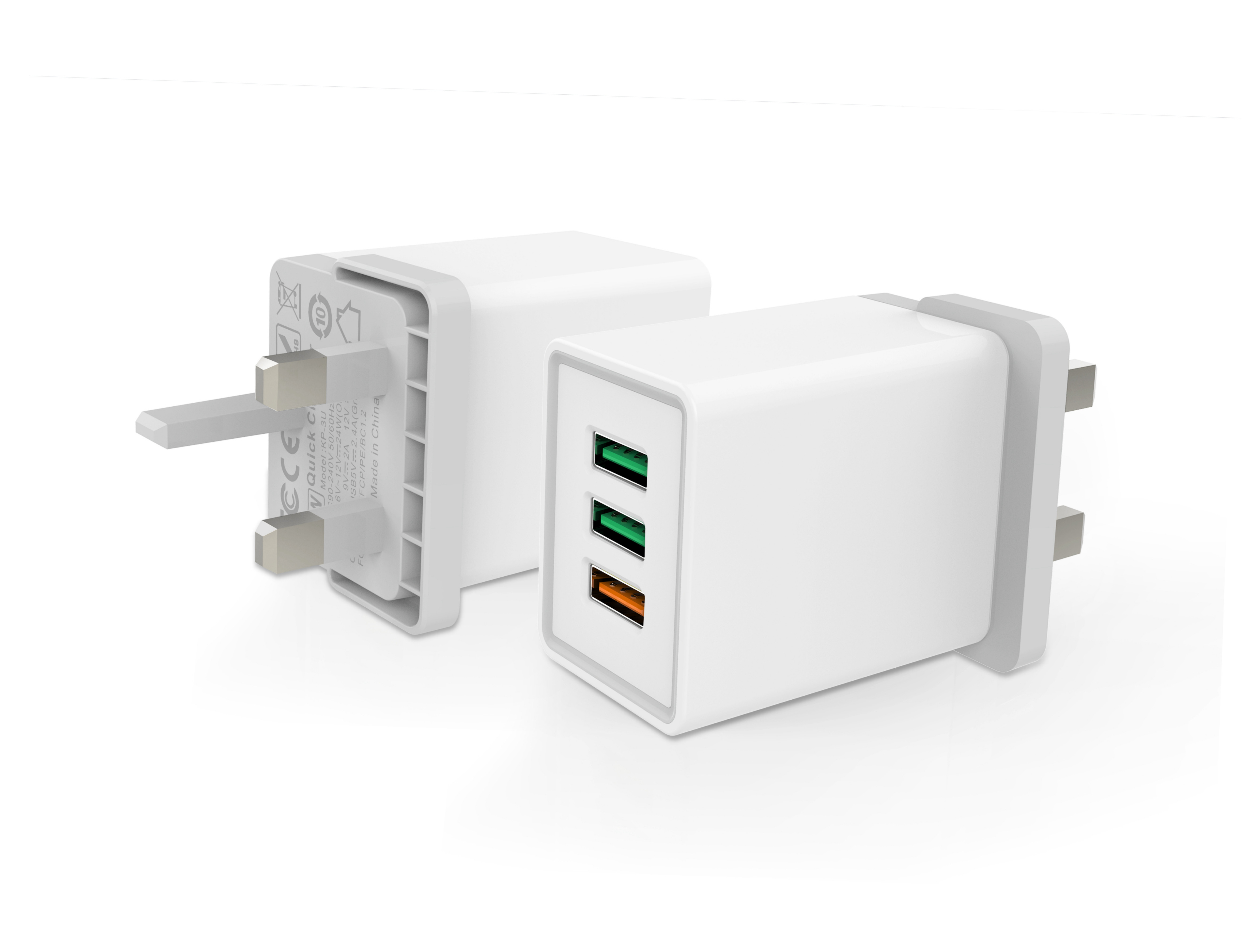 30W PD USB 3 ports QC3.0 Universal Wall Charger adapter