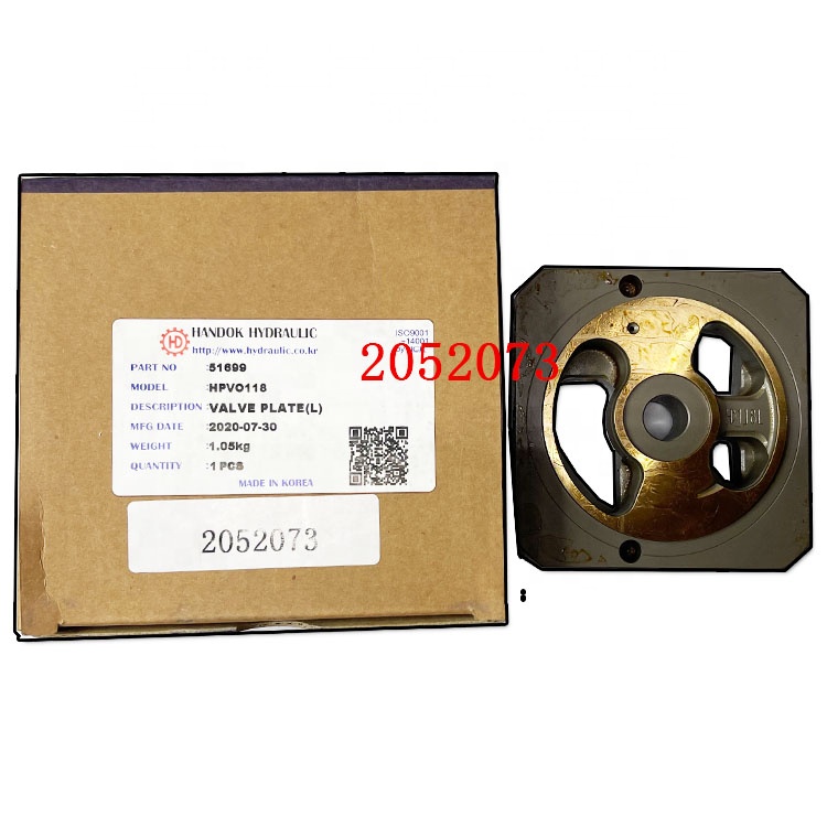 100% ZX200-3 Excavator Valve Plate HPV118 2052073 Construction Machinery Parts