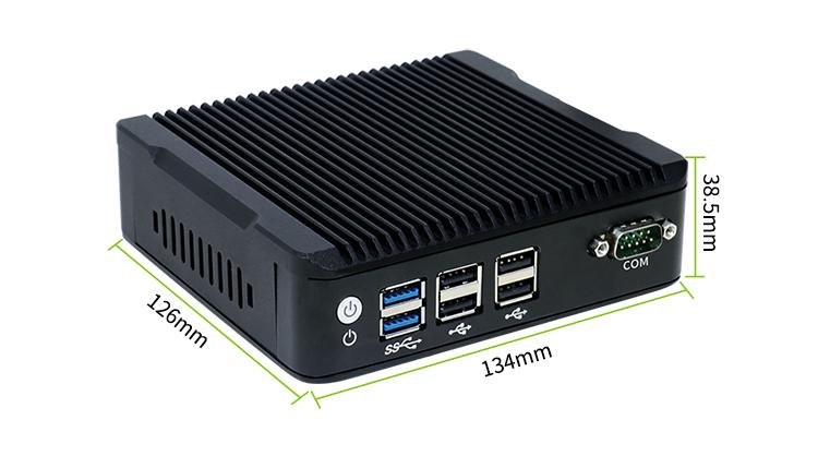 Industrial Mini PC Nano-N5 Plus Quad Core J3710 1XMSATA 2.5 HDD 2XUSB3.0 4XUSB2.0