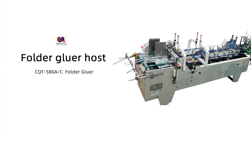 Video outgoing-inspection Provided Mini Box Folder Gluer Machine for Small Box Folding
