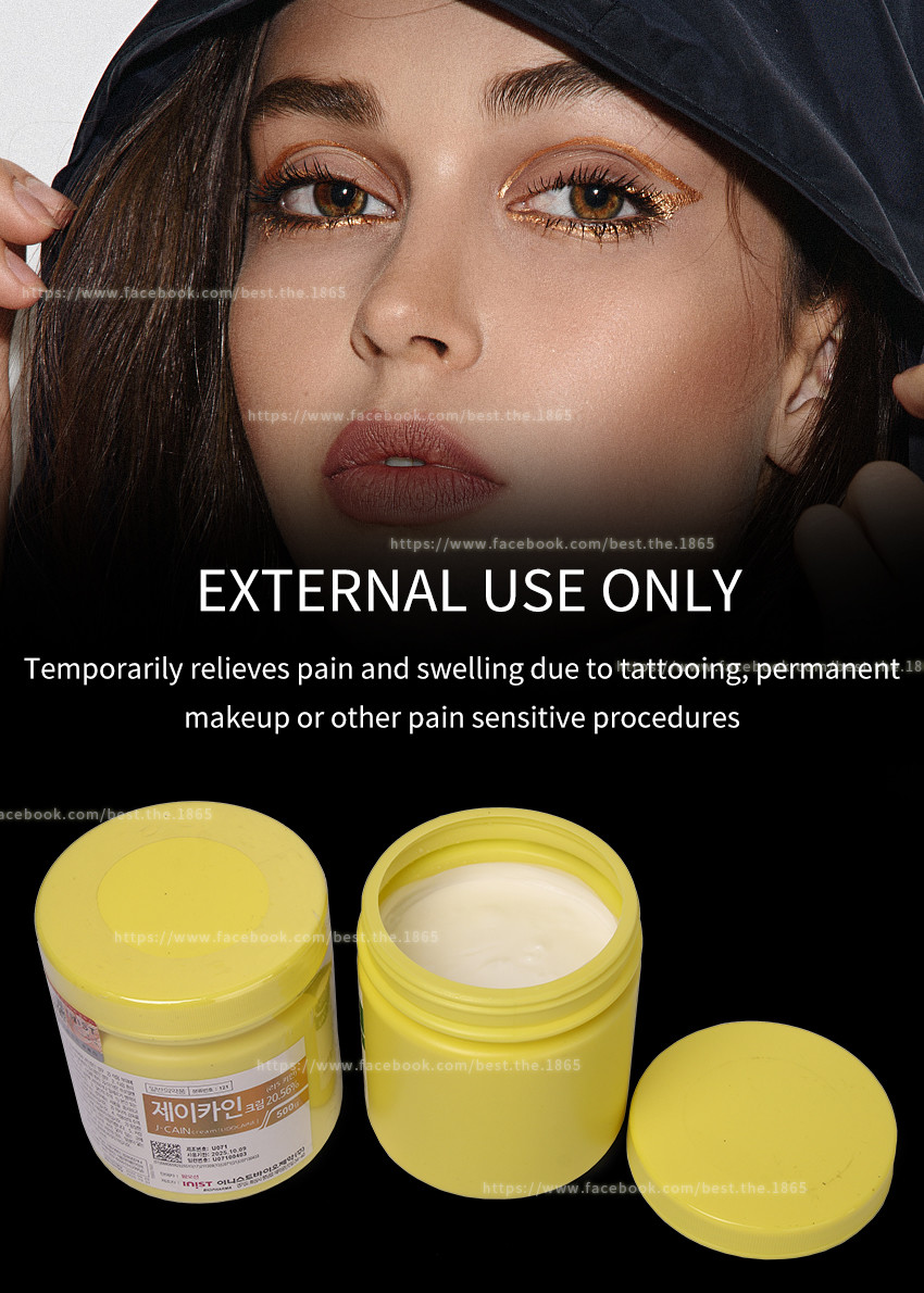 J CAIN 500g 29.9% Tattoo Numbing Cream Original Quality Green Label 15.6%/29.9% OEM Package Good Price