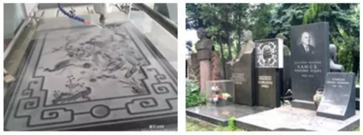 3d Stone cnc router machine for carving and cutting for marble tombstone