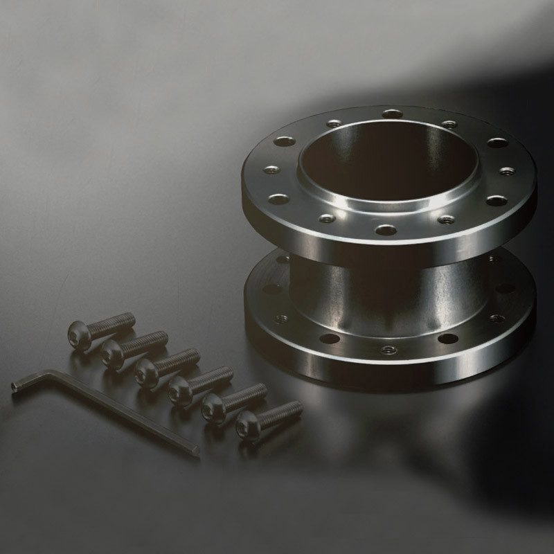 50mm Black Aluminum Steering Wheel Adapter / Universal Steering Wheel Hub Adapter