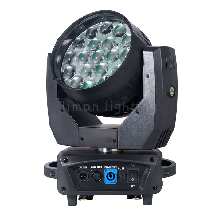 19x15w MAC Aura RGBW Wash Zoom Led Moving Head Stage Lighting