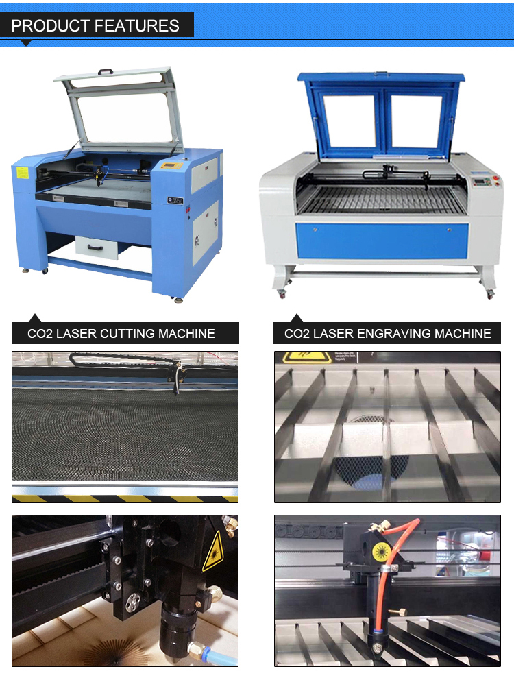 0.2-50KHZ 80w CO2 Laser Cutting Machine Co2 Laser Cutting And Engraving Machine