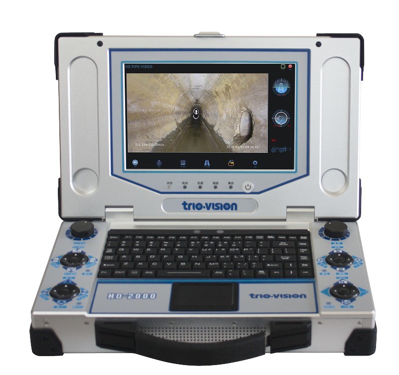 Sewer drain pipe inspection crawler system wireless control Andriod tablet