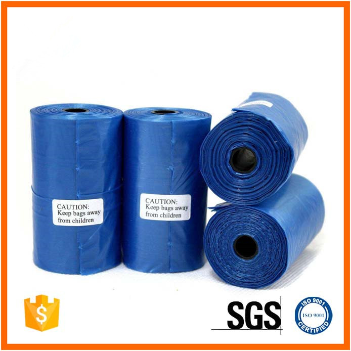 Extra Strong HDPE Recyclable Garbage Bags Custom Printed Black Color
