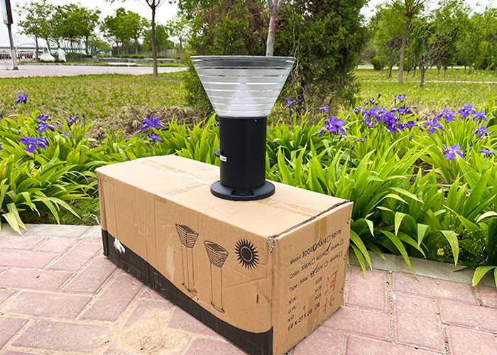 Automatic 4w Solar Led Bollard Lights Exterior Landscape Lights ABS
