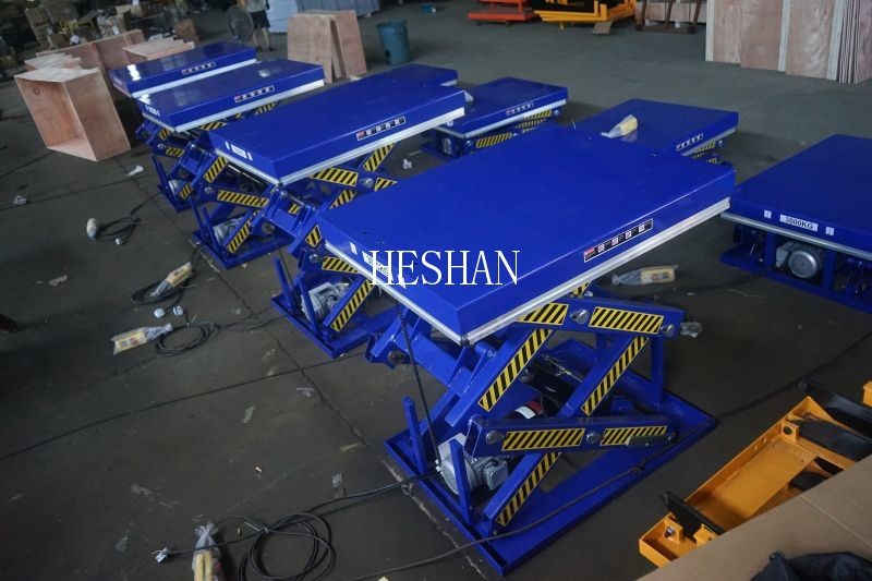 OEM CE Certificate Stationary Electric Wheels Scissor Lift Table