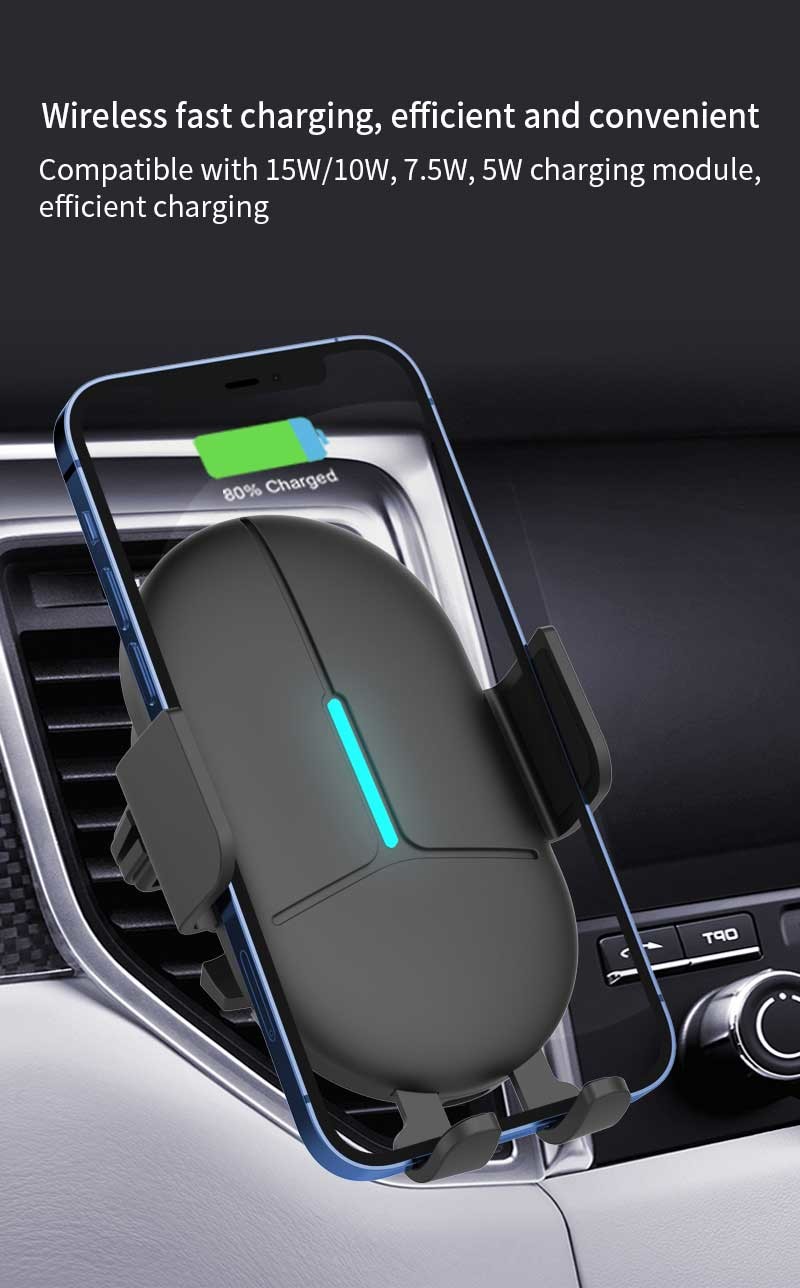 Automatic Induction 15W Wireless Car Charger Pad For Huawei P30 P40 P50
