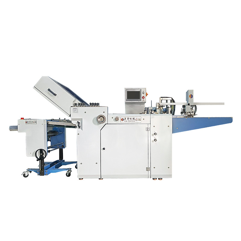 6 Buckle Plate Large Format Paper Folding Machine 530mm Silent Belt Driving Type