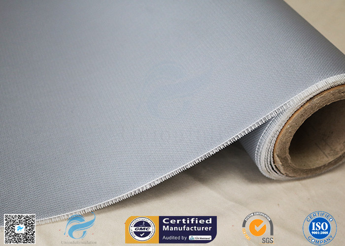 E - Glass Electrical Resistant 80/80g 0.45mm Silicone Coated Fiberglass Fabric Gray
