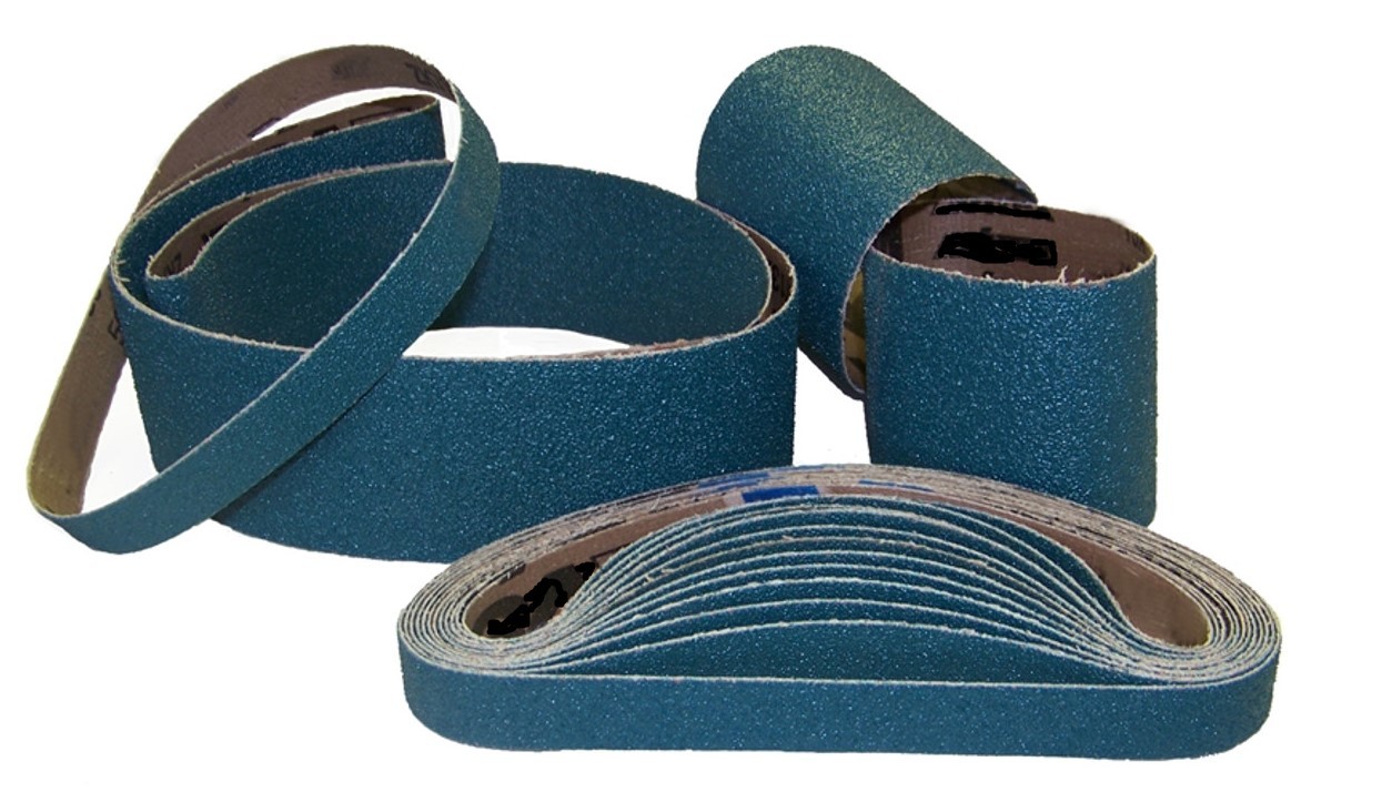 Zirconia Alumina Ceramic Abrasive Polyester Sanding Belts Cool Grinding Technology