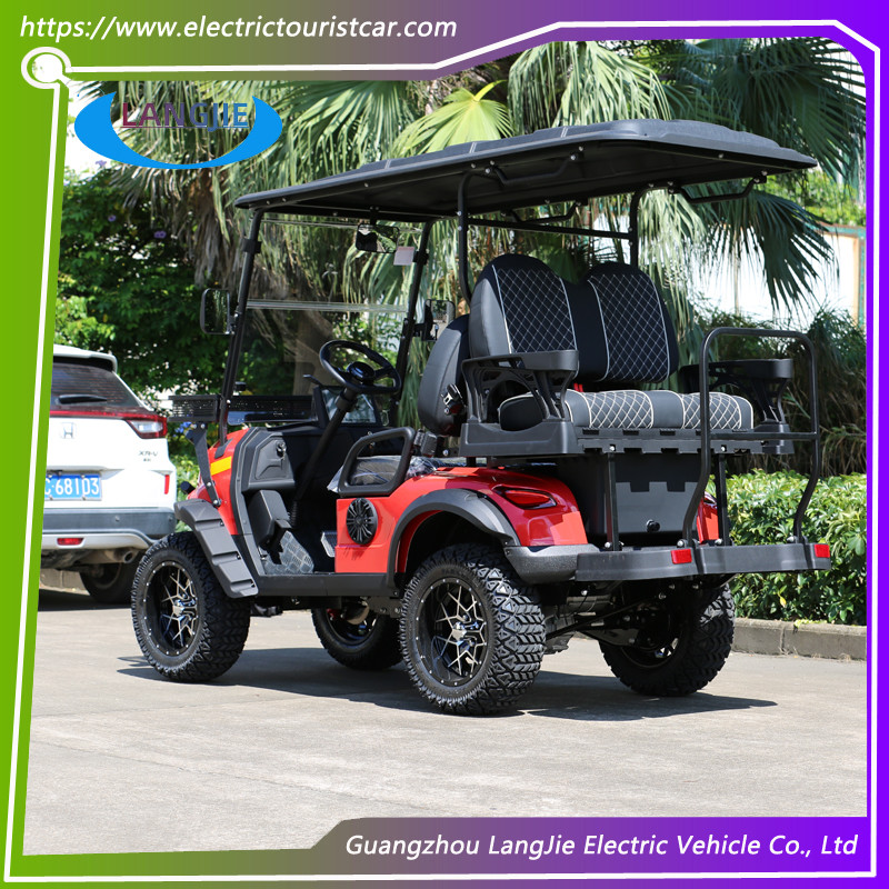 New Design Color Option Electric Golf Carts 4 Seater 48V Electric Club Car Energy Green Car