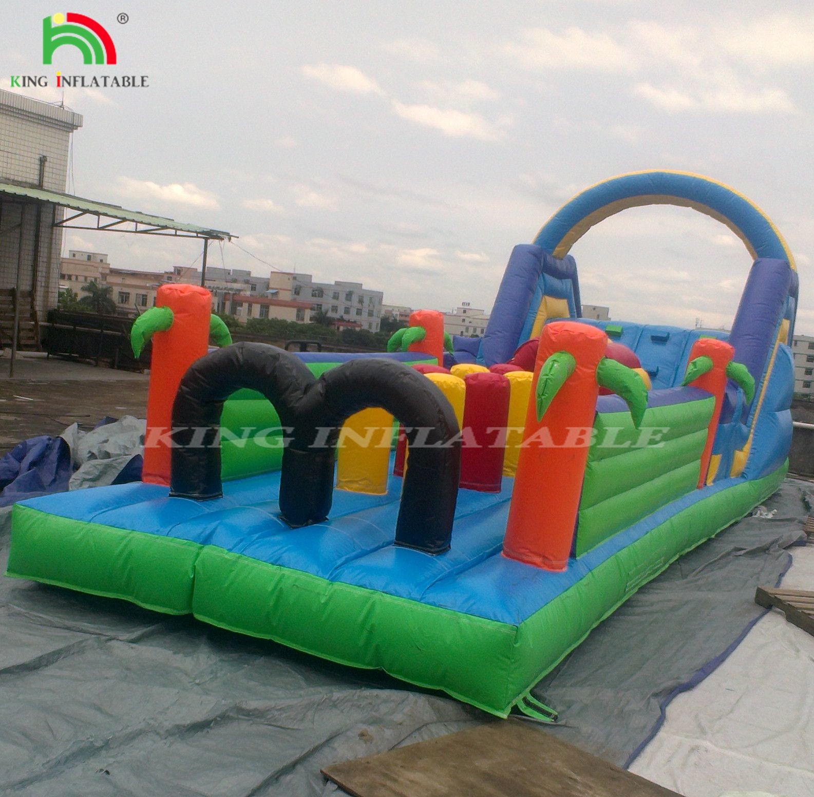 Inflatable Playground Giant PVC Children Outdoor Inflatable Obstacle Course