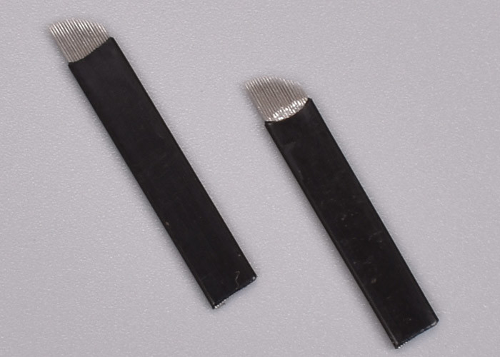 Disposable Sterilized 18F Tattoo Microblading Needles For 3D Eyebrow Embroidery