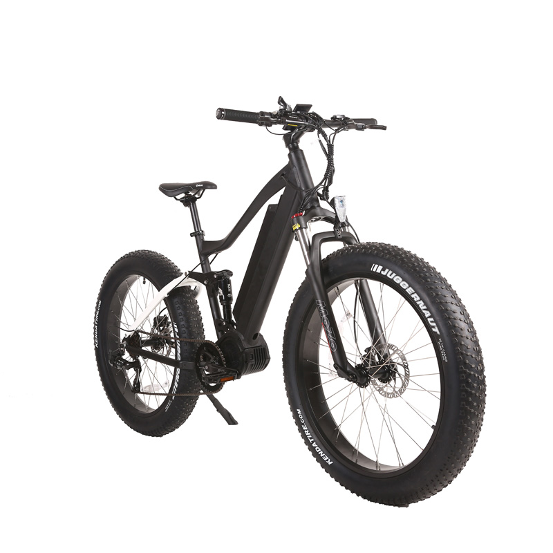 Domanca 48v 1000w Fat Tire Electric Bicycle Aluminum Alloy Frame 26" Full Suspensio