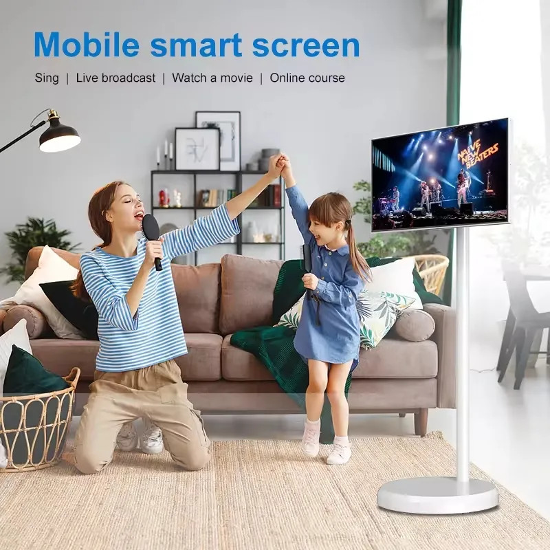 32 Inch HD Android StandbyMe Smart Display Interactive touch with Built-in Battery Moveable Stand