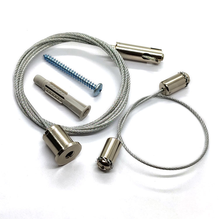 Stainless Steel Wire Suspension Hanging Kit ​Cable Gripper For Led Lights 1.5mm