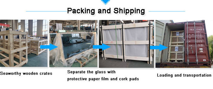 White Laminated Glass 6+6mm Double Laminated Glass Curtain Wall