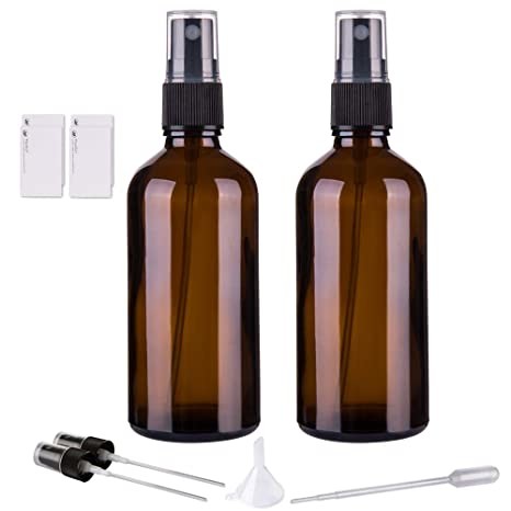 30ml 50ml 100ml Amber Glass Spray Bottles for Essential Oils Mist Spray Bottle