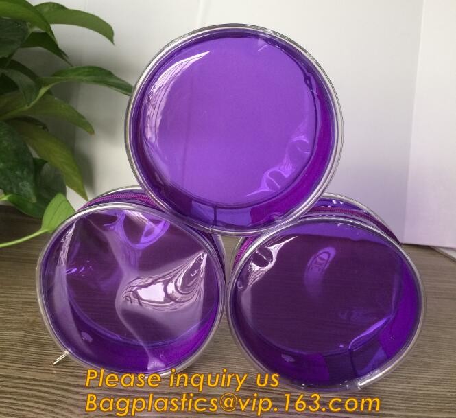 Factory Custom made Environmental PVC clear packaging toy storage handle bag,plastic tote packaging bag with handles fro