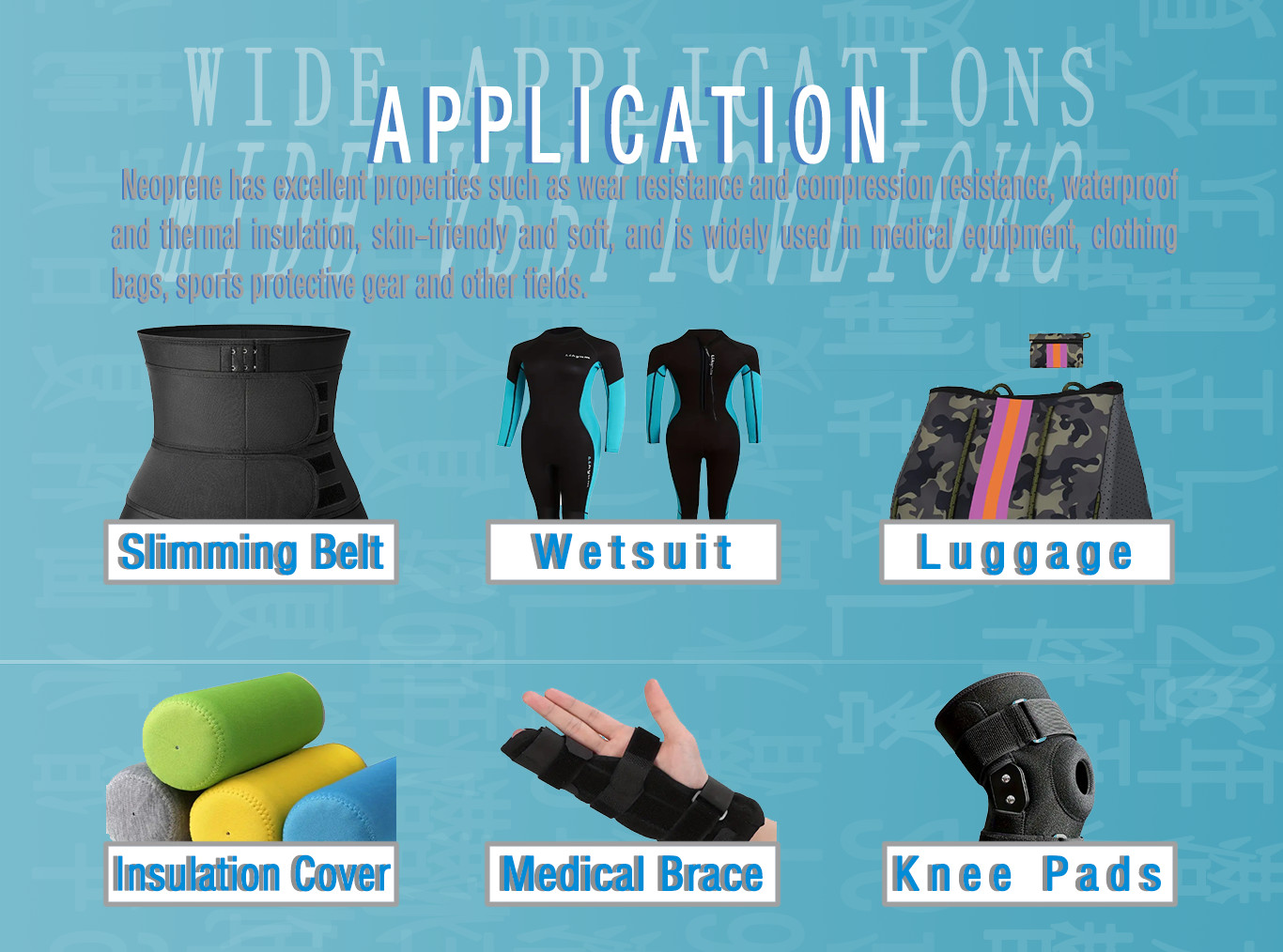 High Resilience SCR Neoprene Sheet For Luggage,Phone case, Camera bag,Outdoor gloves, Footwear