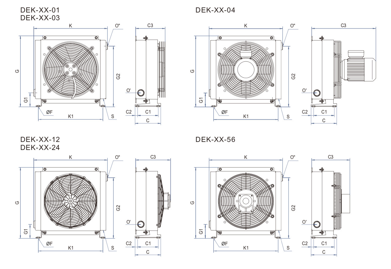 DEK Hydraulic Lubricating Aluminum Brazed Plate and Fin Heat Exchanger