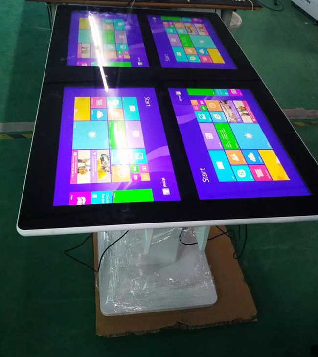 Hottest 4 Screens Capacitive Restaurant Intelligent Wireless Charge Waterproof Touch Coffee TableTouch Screen