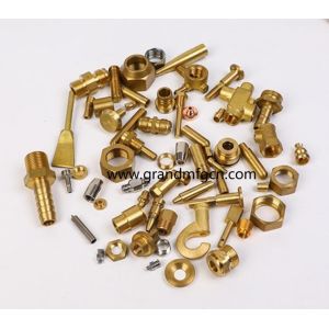 custom precision metal machined parts quality brass turned parts NPT male thread