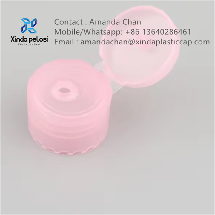 Transparent Plastic Flip Top Cap Dispenser Cap For Cream Jar Cosmetic Package