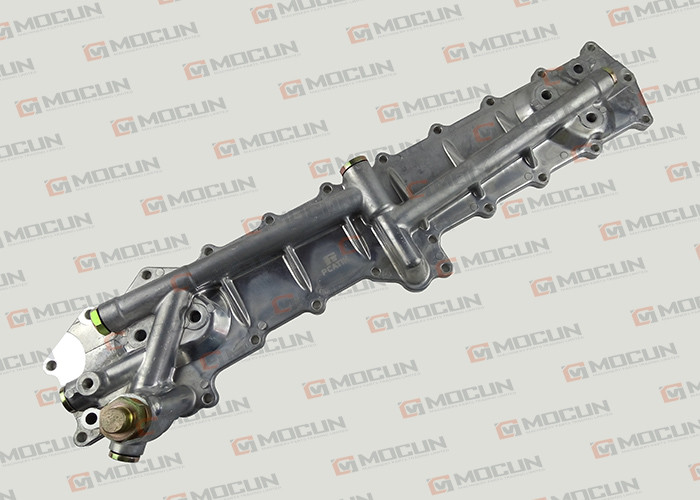 Aluminum 6D16T Excavator Engine Oil Cooler Parts for KATO / MITSUBISHI
