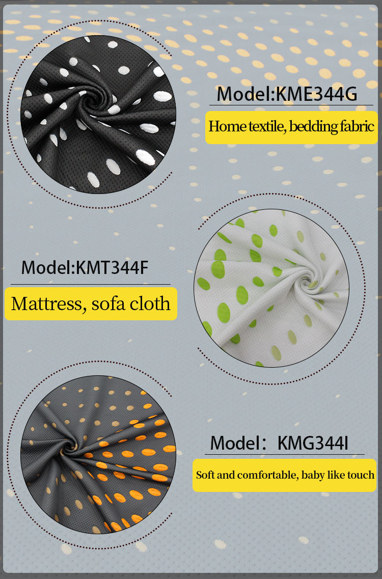 Vortex spinning technology home textile fabric yarn dyed jacquard knitted mattress fabric