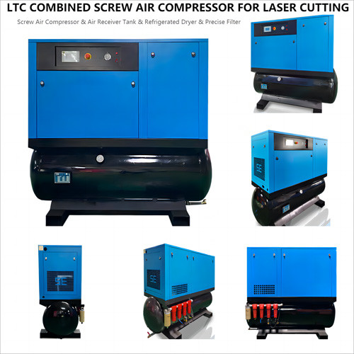 Electric Industrial Air Compressor 4 In 1 Compact Design With Dryer, Air Tank And Filter