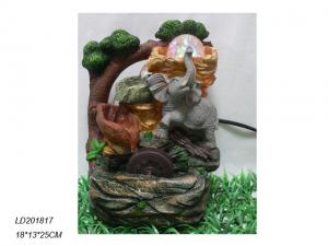Buy cheap Polyresin waterfall fountain with elephant with ball product
