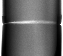 Steel pipe welding gap inspection example