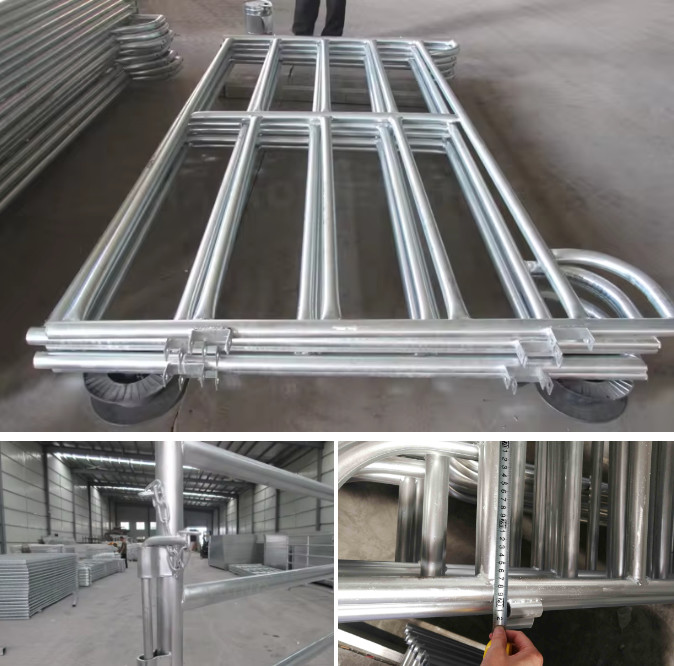 Galvanized Welded Pipe Cattle Fence Panel 8FT Horse Farm Fencing Panels
