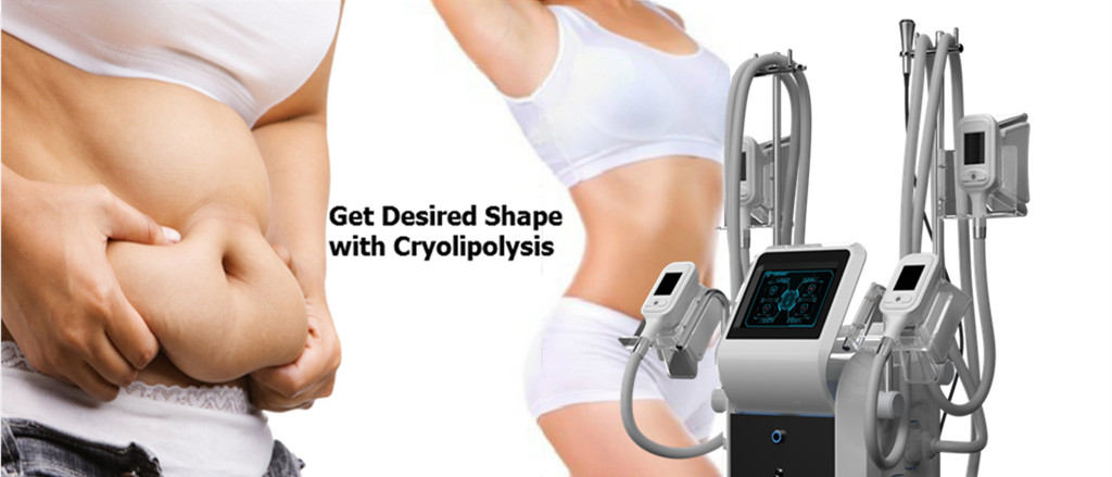2018 latest weight loss cryo  freeze fat body slimming 4 handles cryolipolysis 