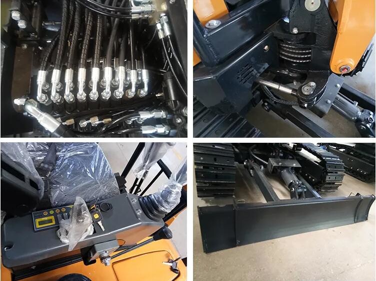 2000rpm Crawler Mini Home Excavator Euro 5 Engine 2 Tonne Digger
