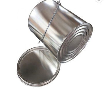 Round 5L Tinplate Empty Metal Container Tin For Food Storage