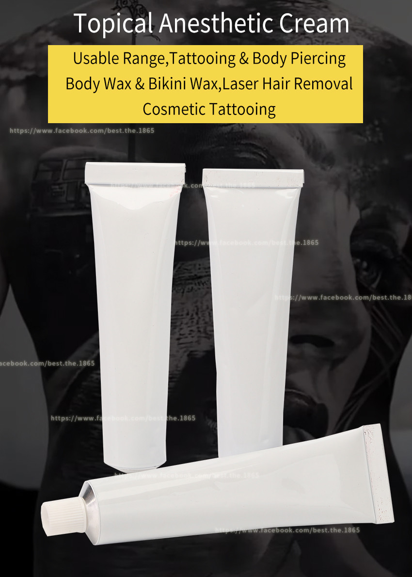 Waxing Tattoo Painless White Tube 30G Numb Anesthetic Cream White 30g Lidocaine Topical Cream