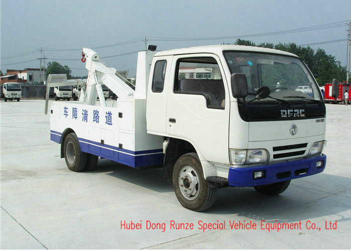 DFAC 6 Ton Light Duty Integrated Wrecker Tow Truck Recovery Vehicle With 6 Wheels