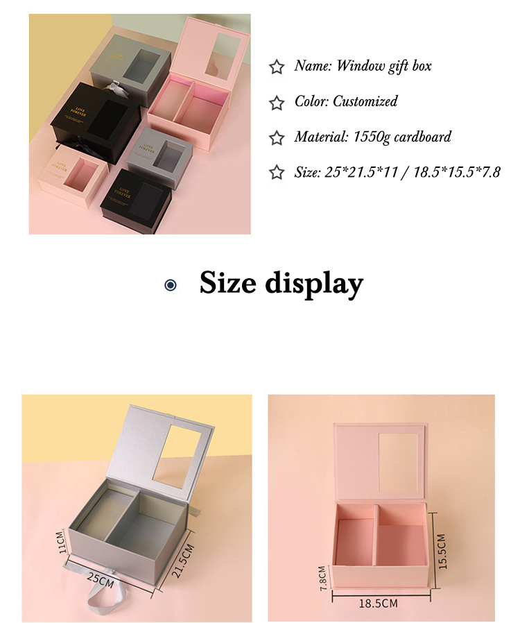Ribbon Bow Cardboard Gift Packaging Box Bulk Flower Boxes