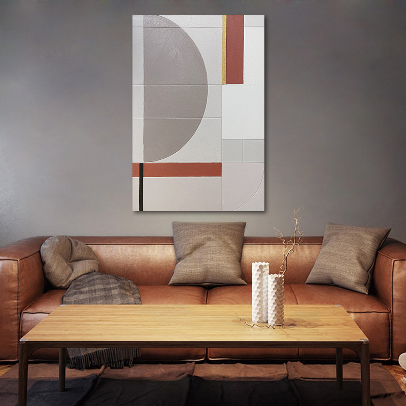 8 Color Print Method Hand Painted Colorful Textured Artwork Modern Oversize Abstract Wall Hanging Decor For The Living Room