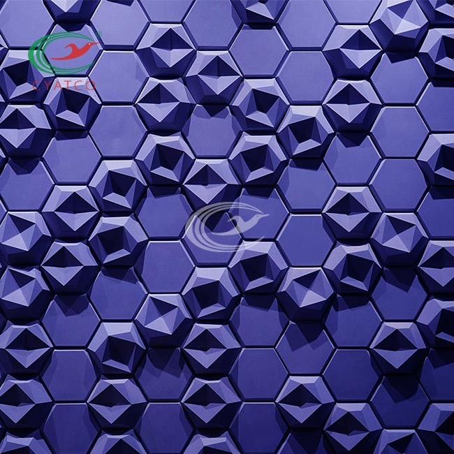 Odorless Felt Hexagon Acoustic Panels For Wall 3D Decoration