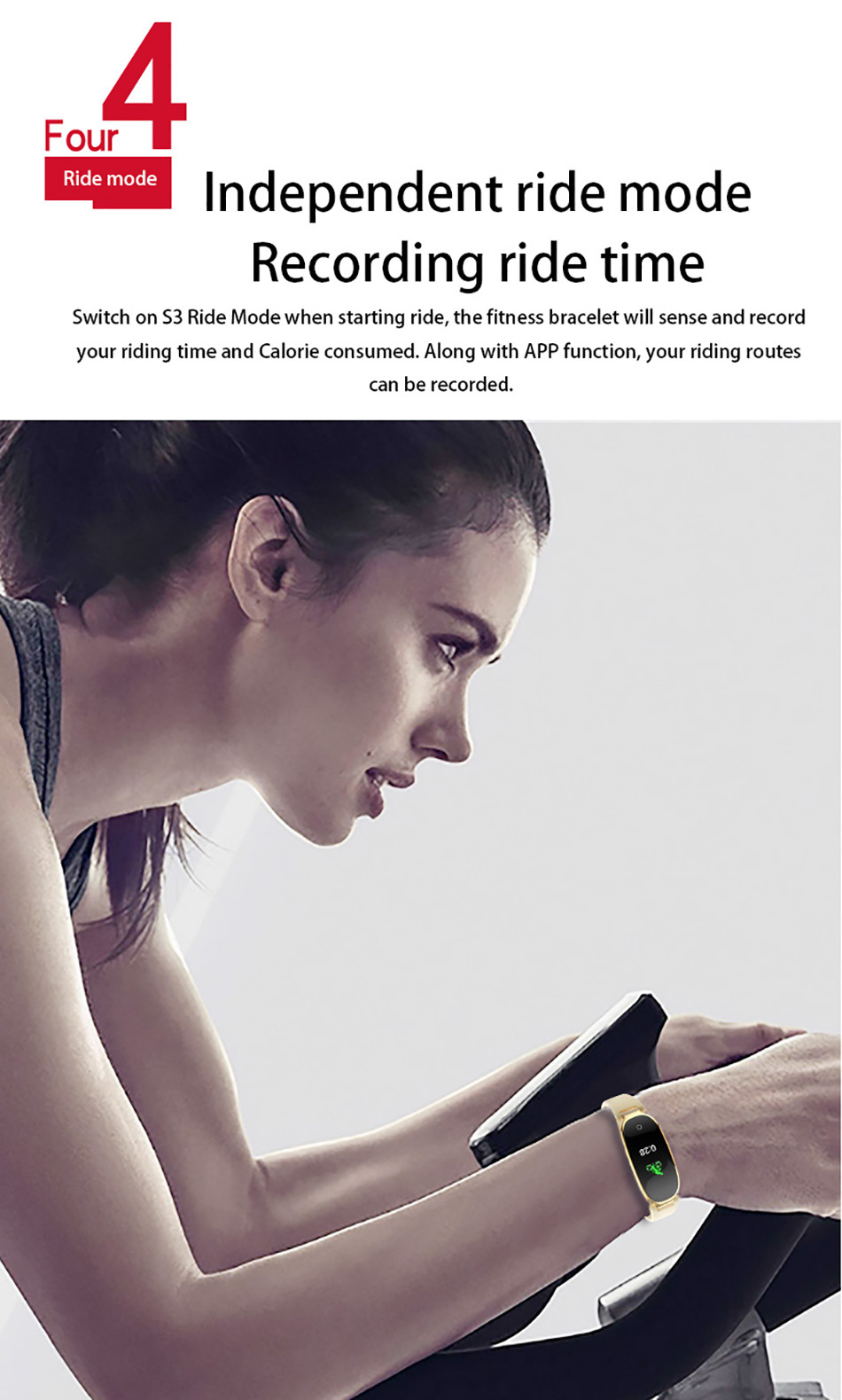 0.96 Inch Smart Bluetooth Bracelet , 10days Android Sports Watch
