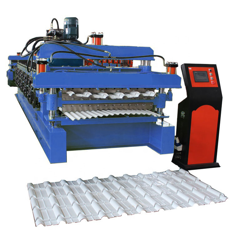 Glazed Tile Wall Panel Double Layer Roll Forming Machine For Building Material